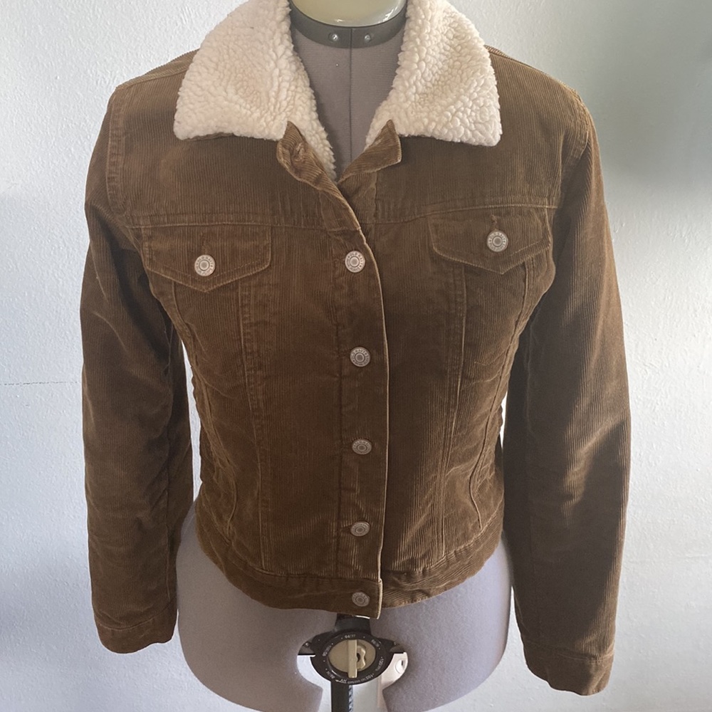 Sherpa Lined Corderoy Jacket S - Picture 6 of 11
